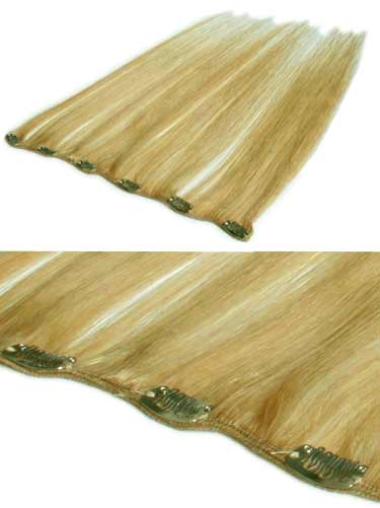 Perfekte Glatten Blonden Clip in Haar Extensions