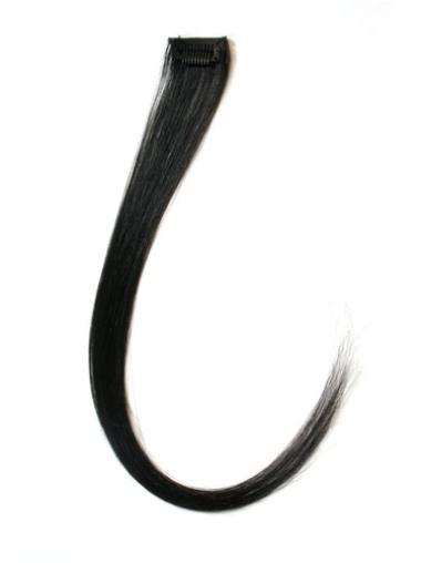 Schone Glatten Schwarzen Clip in Haar Extensions