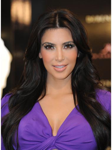 Moderne Langen Schwarzen Kim Kardashian
