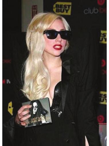 Große Blonden Längeren Lady Gaga