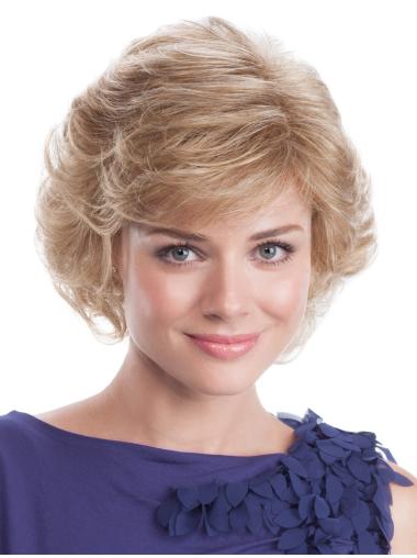 9" Blond Tresse Klassisch Gewellt Perücken Für Frauen 
