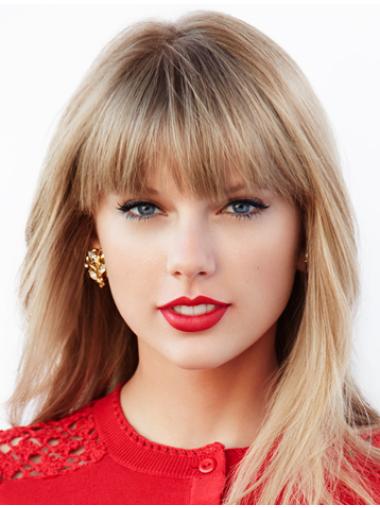 Taylor Swifts Lange Glatte Blonde Exquisite Perücken