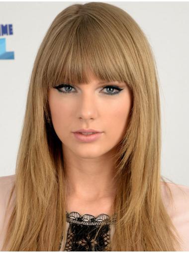 Taylor Swifts Lange Glatte Blonde Hohe Qualität Perücken