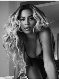 Beyonces Lange Gelockte Blonde Billige Perücken